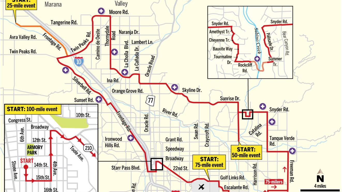 New El Tour de Tucson routes mean different road closures, delays